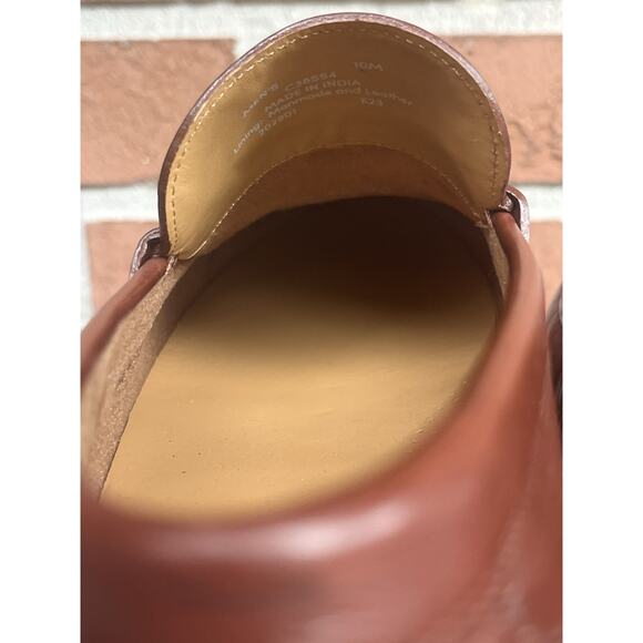 Men\'s Cole Haan Brown Leather Loafers Shoes Size 10M Made in India